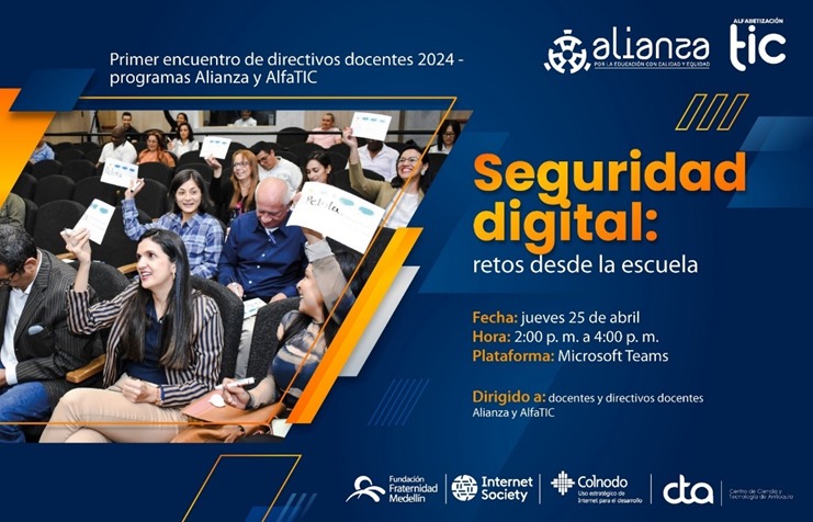 Gráfica alusiva a La ESD se unió al conversatorio “Seguridad digital: retos desde la escuela“